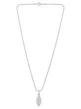 Leafy Allure CZ Pendant Set