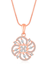 Floral Fusion CZ Contemporary Pendant Set