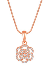 CZ Petal Perfection Pendant Set