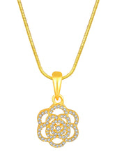 CZ Petal Perfection Pendant Set