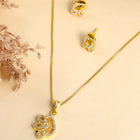 Majestic Shine CZ Studded Pendant Set