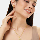 Majestic Shine CZ Studded Pendant Set