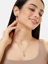 Majestic Shine CZ Studded Pendant Set