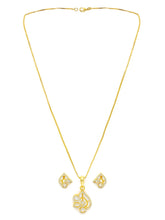 Majestic Shine CZ Studded Pendant Set