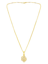 Majestic Shine CZ Studded Pendant Set