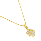 Majestic Shine CZ Studded Pendant Set