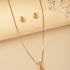 Regal Glow Cubic Zirconia Pendant Set