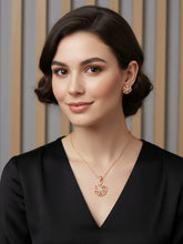 Petite Bloom CZ Floral Pendant Set