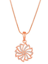 Petite Bloom CZ Floral Pendant Set