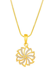 Petite Bloom CZ Floral Pendant Set