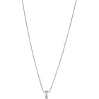 Petite Bloom CZ Floral Pendant Set - Silver