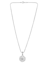 Petite Bloom CZ Floral Pendant Set