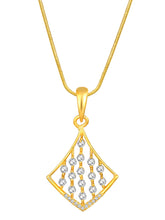 Radiant Rhombus CZ Pendant Set