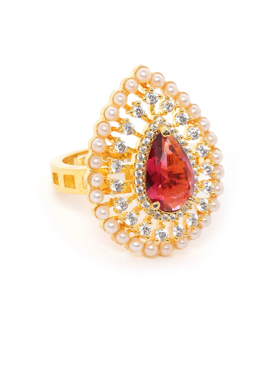 Pearl Stud Ring | Classic Fashion Jewellery by Peora