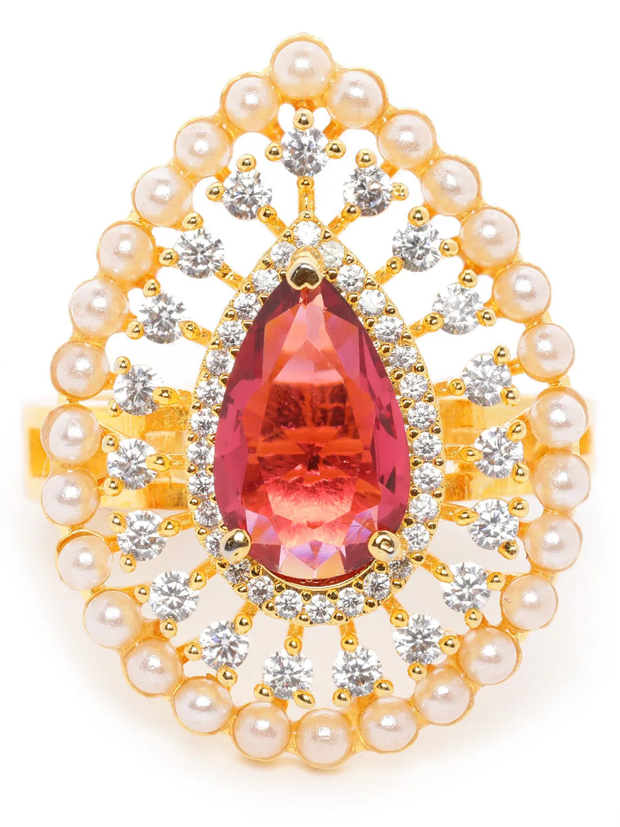 Pearl Stud Ring | Classic Fashion Jewellery by Peora