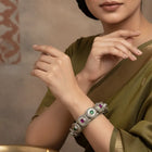 Antique Echo Faux Kundan Bangles Set