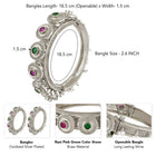 Antique Echo Faux Kundan Bangles Set