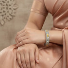 Antique Bloom Oxidized Bangle Set