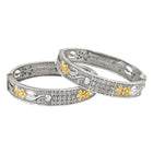 Antique Bloom Oxidized Bangle Set