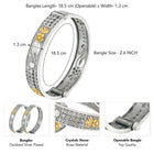 Antique Bloom Oxidized Bangle Set