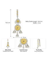 Floral Waist Challa with Pearl Jhumka