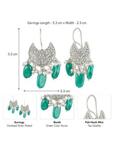 Moonlit Charm Antique Oxidized Earrings