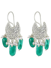 Moonlit Charm Antique Oxidized Earrings