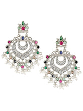 Crescent Crystal Lariya Dangle Earrings