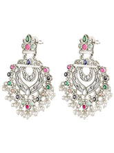 Crescent Crystal Lariya Dangle Earrings