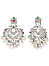 Crescent Crystal Lariya Dangle Earrings