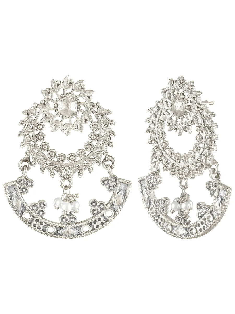 Heritage Arc Filigree Oxidized Danglers