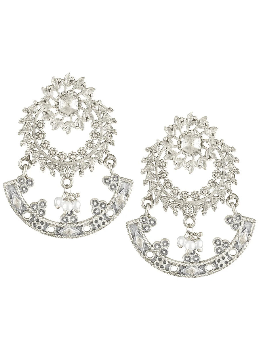 Heritage Arc Filigree Oxidized Danglers