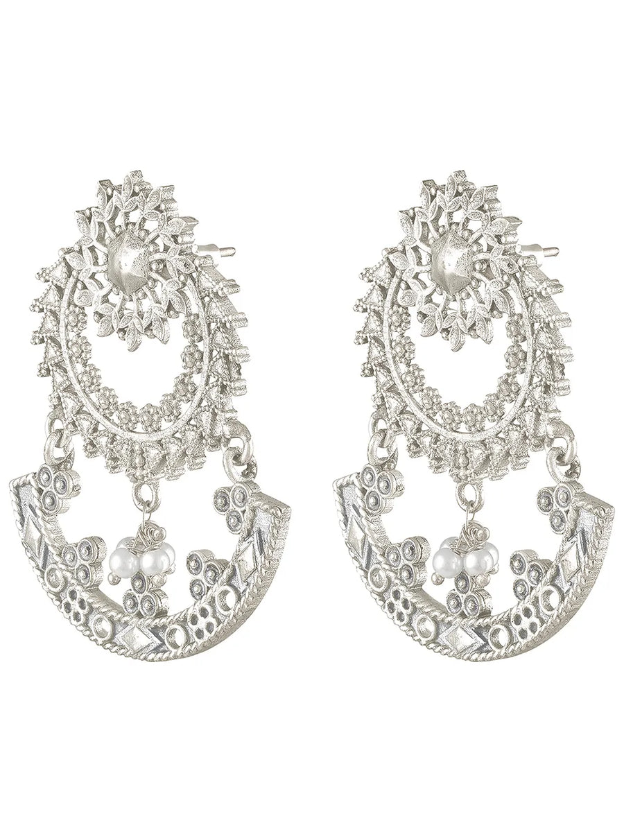 Heritage Arc Filigree Oxidized Danglers