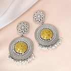 Floral Lariya Chandbali Earrings