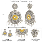 Antique Mandala Design Pearl Earrings