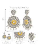 Antique Mandala Design Pearl Earrings