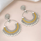 Antique Chandbali Earrings with Lariya beads