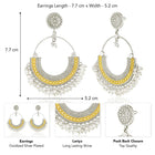 Antique Chandbali Earrings with Lariya beads