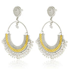 Antique Chandbali Earrings with Lariya beads