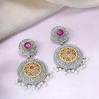 Mandala Filigree Pearl Drops Earrings