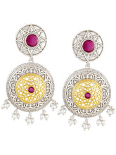 Mandala Filigree Pearl Drops Earrings
