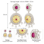 Mandala Filigree Pearl Drops Earrings