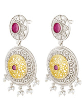 Mandala Filigree Pearl Drops Earrings