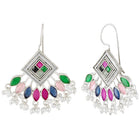 Elegant Triangle Tassel Drop Earrings