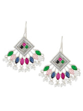 Elegant Triangle Tassel Drop Earrings