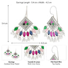 Elegant Triangle Tassel Drop Earrings
