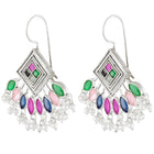 Elegant Triangle Tassel Drop Earrings