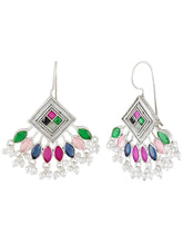 Elegant Triangle Tassel Drop Earrings