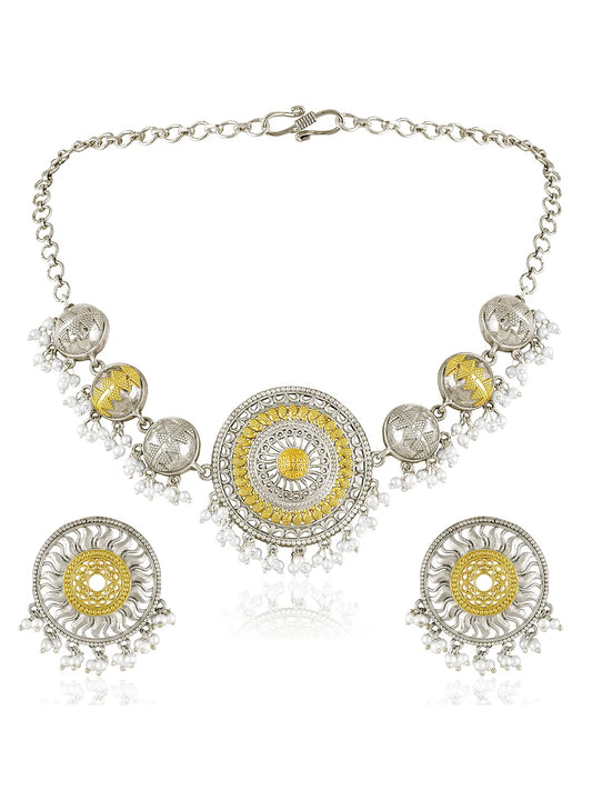Traditional Mandala Design Necklace Set