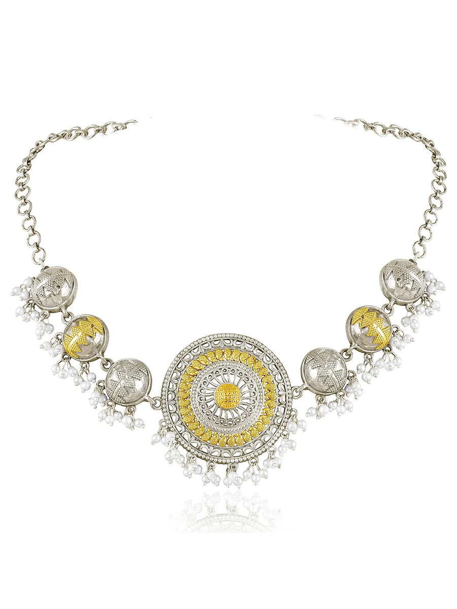 Traditional Mandala Design Necklace Set